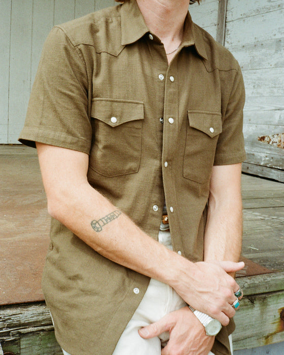 Slub Cotton Olive Drab