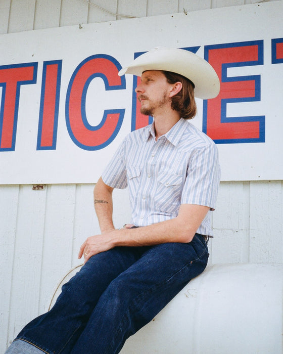 Oxford Red Blue Stripe