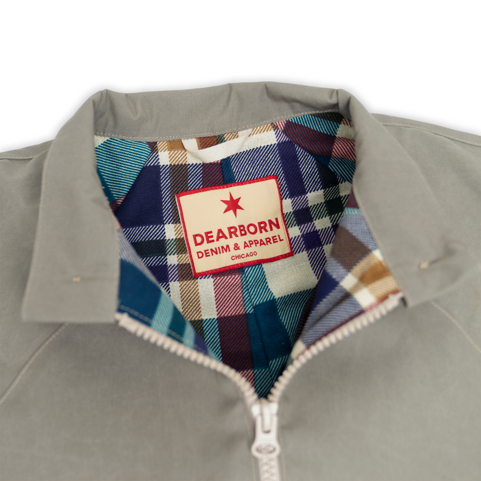 Harrington Jacket - Pewter Cream