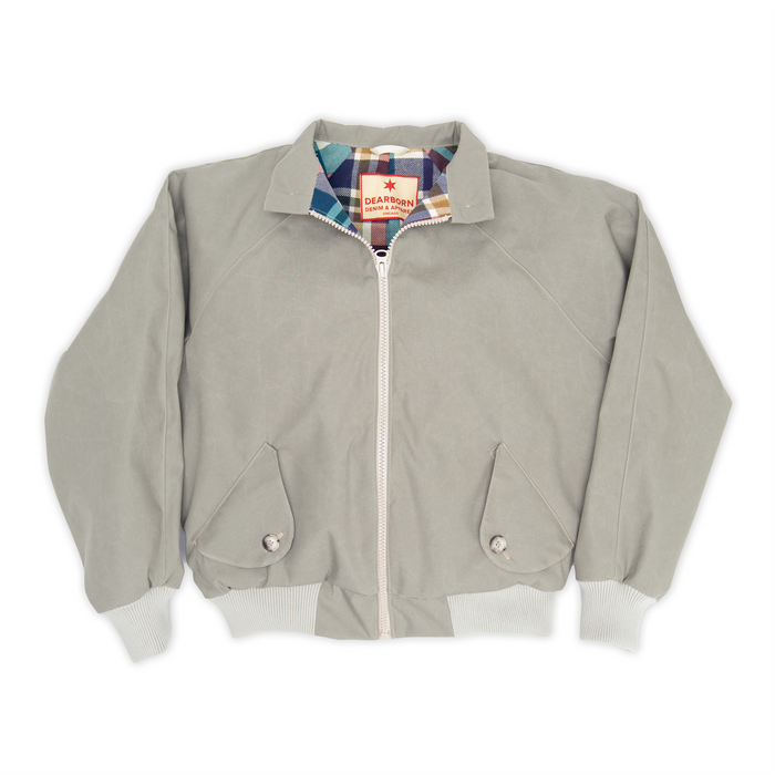 Harrington Jacket - Pewter Cream