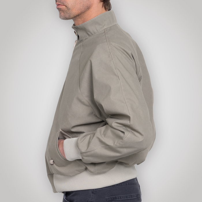 Harrington Jacket - Pewter Cream