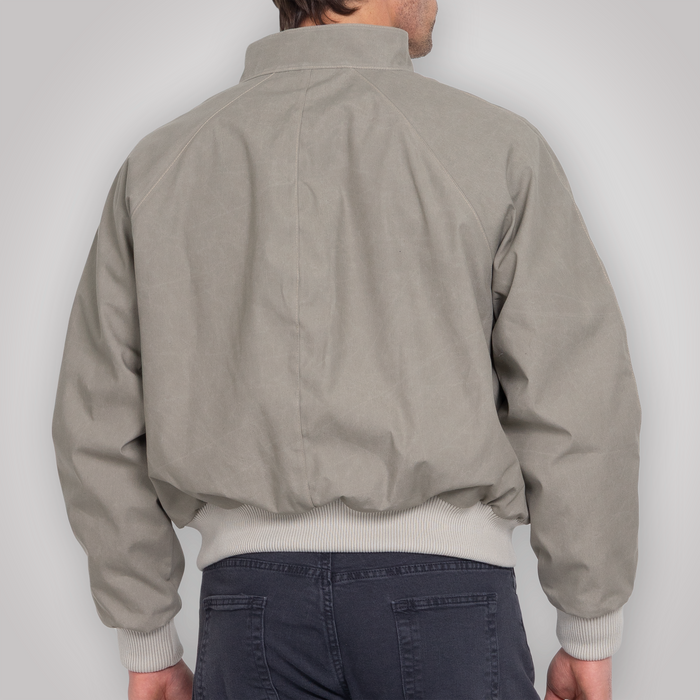 Harrington Jacket - Pewter Cream