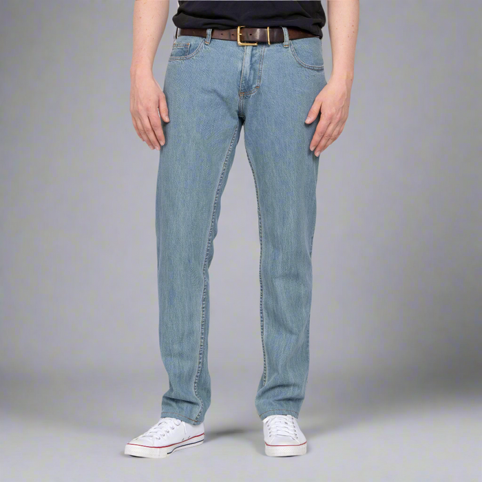 Tailored Fit Summer Weight Iced Indigo 100% Cotton