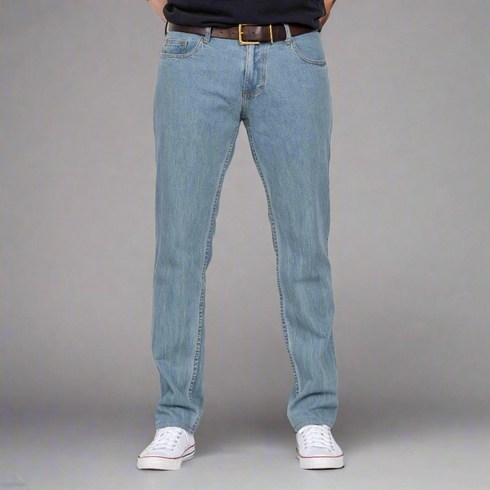 Tailored Fit Summer Weight Iced Indigo 100% Cotton