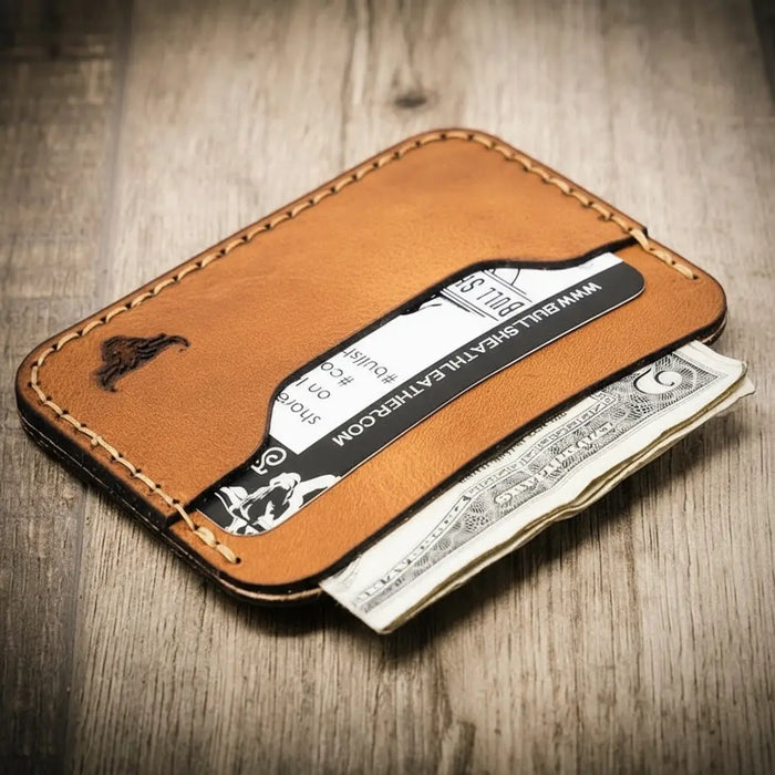 Pflugerville Card Wallet - Saddle Tan