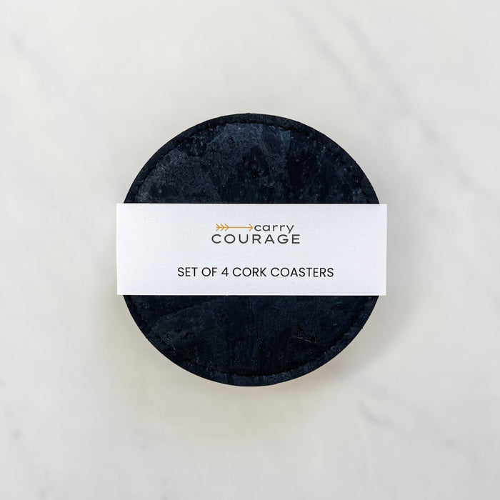 SET OF 4 CORK COASTERS