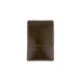 Brown leather pouch on a white background