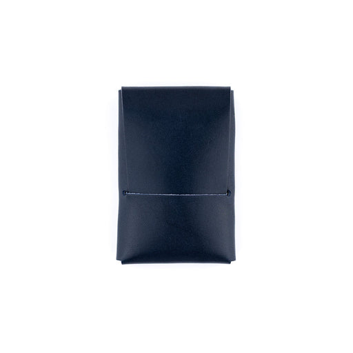Black leather wallet on a white background