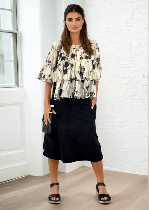 Alyssa Very Versatile Cotton Skirt Pink Denim