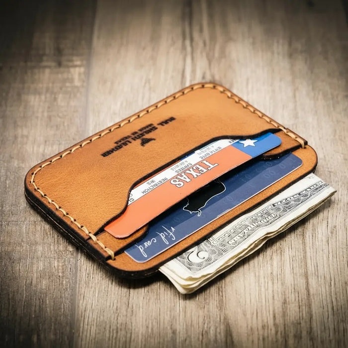 Pflugerville Card Wallet - Saddle Tan