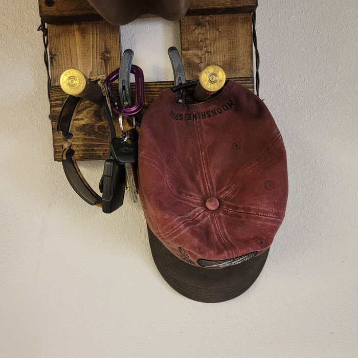 Handcrafted 3-Cowboy Hat Rack Organizer
