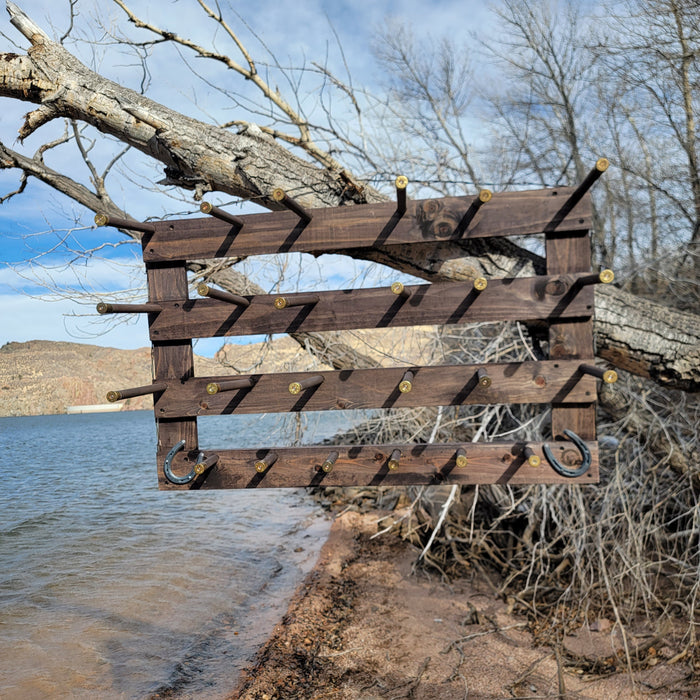 Handcrafted 9-Cowboy Hat Rack Organizer