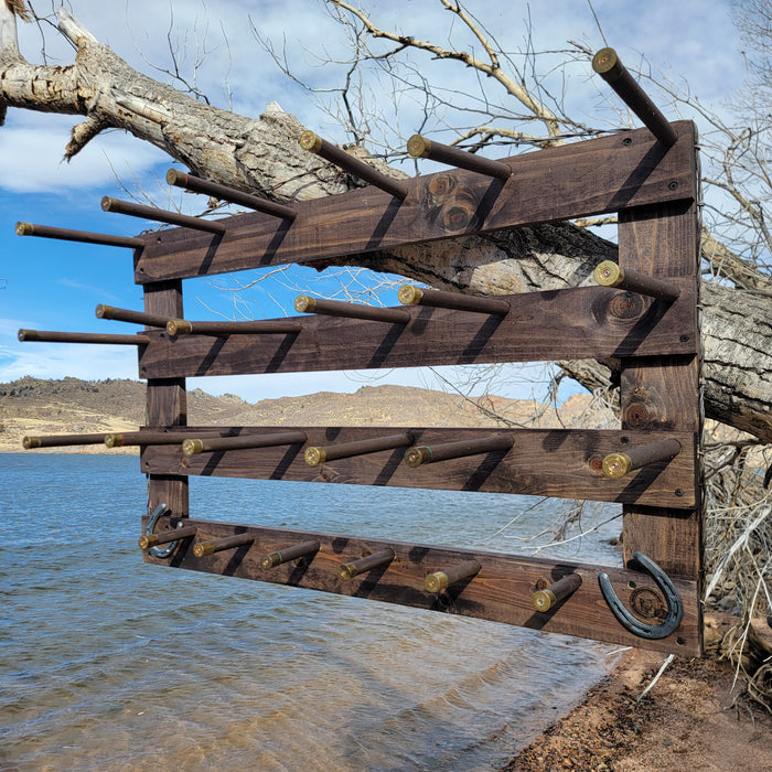 Handcrafted 9-Cowboy Hat Rack Organizer