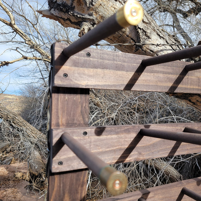 Handcrafted 9-Cowboy Hat Rack Organizer
