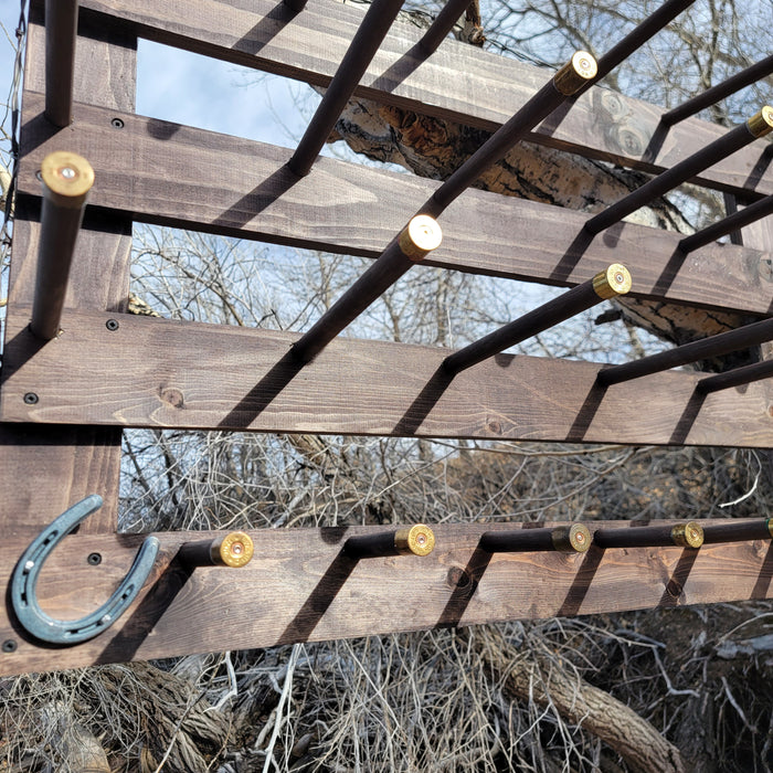 Handcrafted 9-Cowboy Hat Rack Organizer