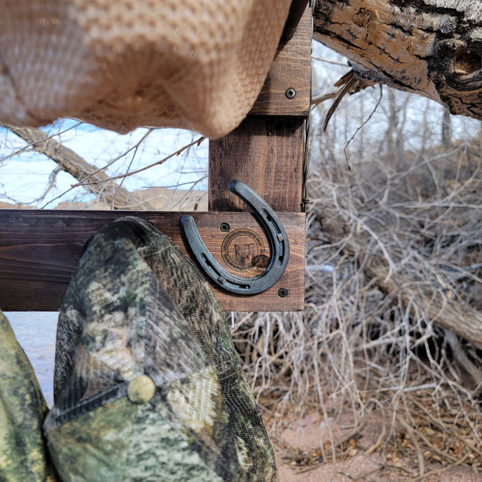 Handcrafted 9-Cowboy Hat Rack Organizer