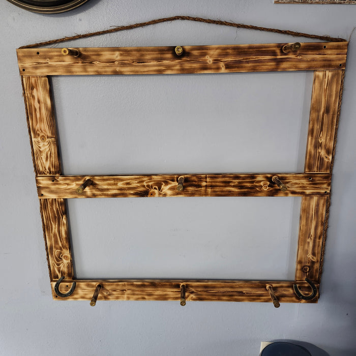 Handcrafted 9-Cowboy Hat Rack Organizer