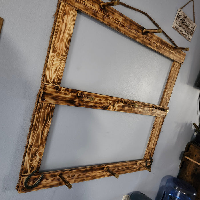 Handcrafted 9-Cowboy Hat Rack Organizer