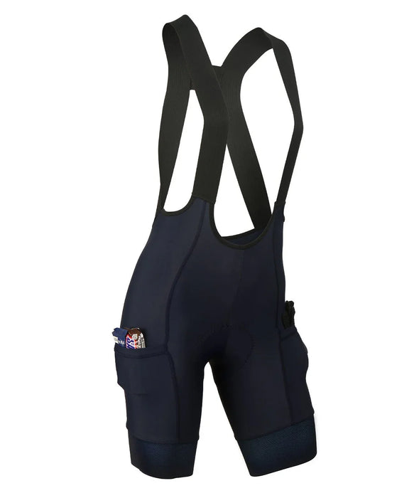 W. BLACK LABEL CARGO DROP TAIL BIB - NAVY