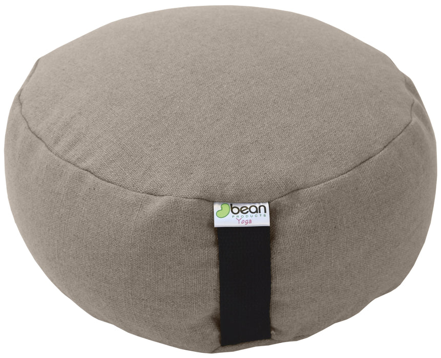 Hemp Zafu Meditation Cushion - 17 oz. Hemp Fabric with Organic Buckwheat Hull fill