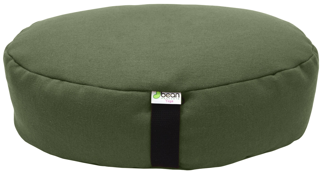 Hemp Zafu Meditation Cushion - 17 oz. Hemp Fabric with Organic Buckwheat Hull fill
