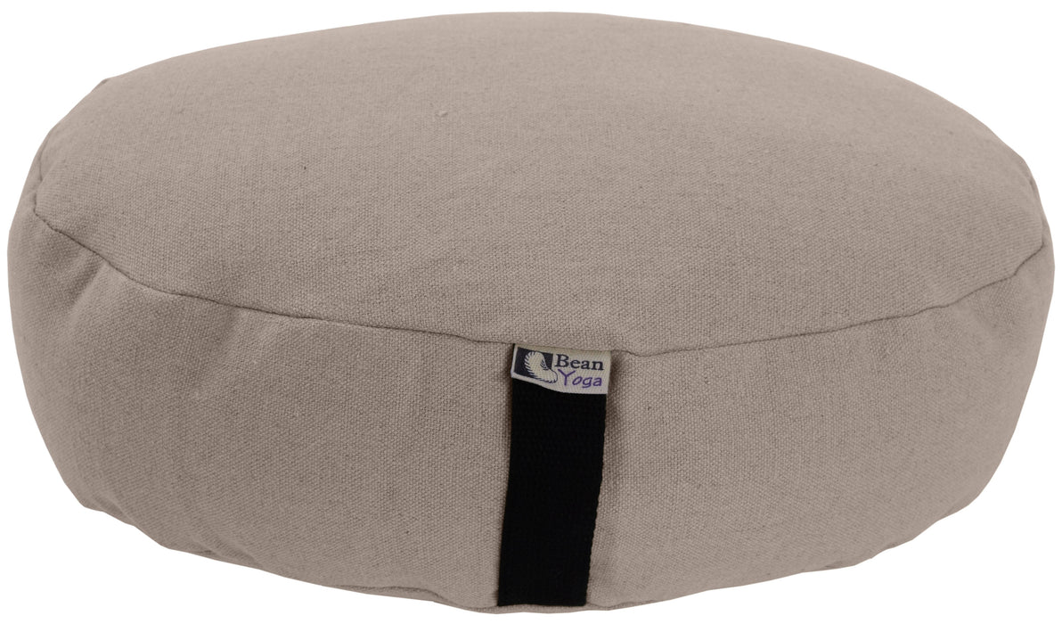 Hemp Zafu Meditation Cushion - 17 oz. Hemp Fabric with Organic Buckwheat Hull fill