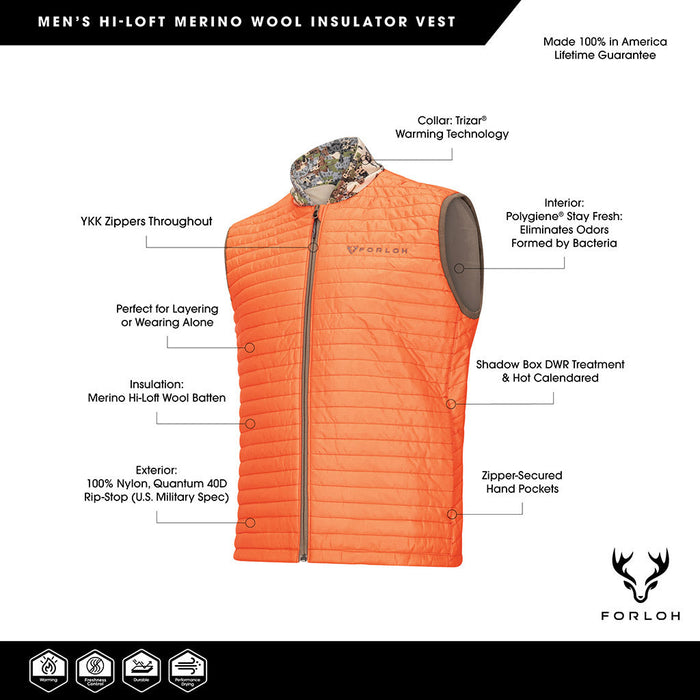 Men's Merino Hi-Loft Insulator Vest