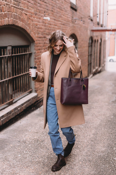 Eleanor | Plum Leather