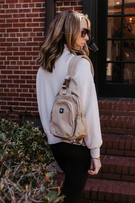 Lorene Sling Backpack | Reveille Khaki Nylon