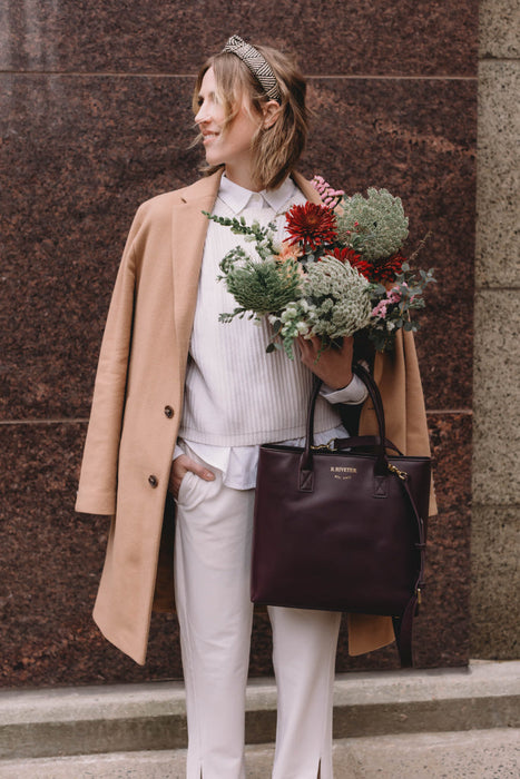 Eleanor | Plum Leather