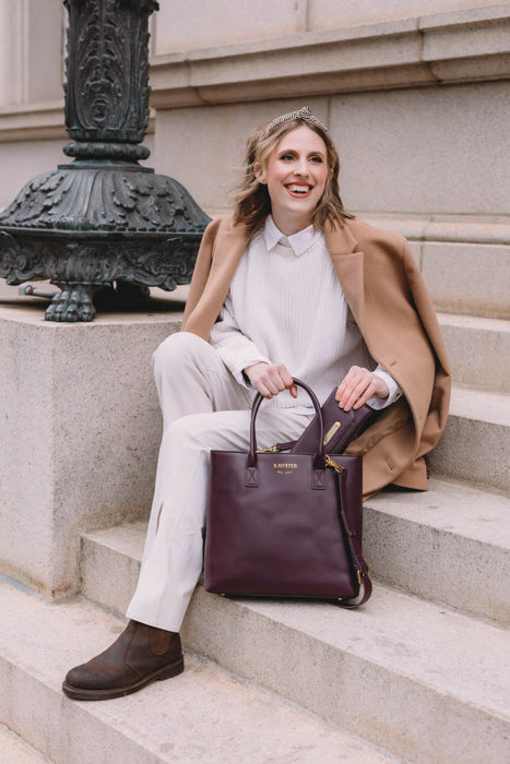 Eleanor | Plum Leather