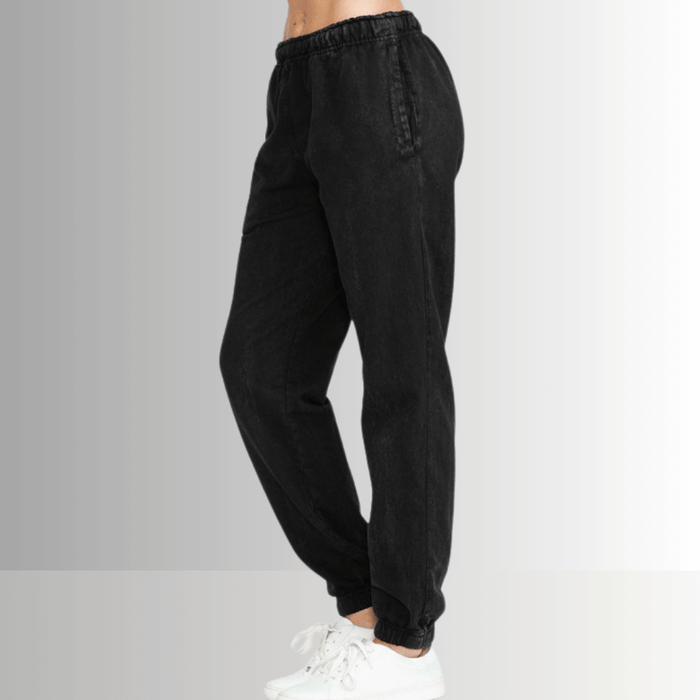 All Day French Terry Pocket Joggers in Black