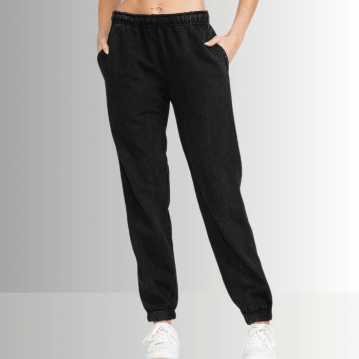 All Day French Terry Pocket Joggers in Black