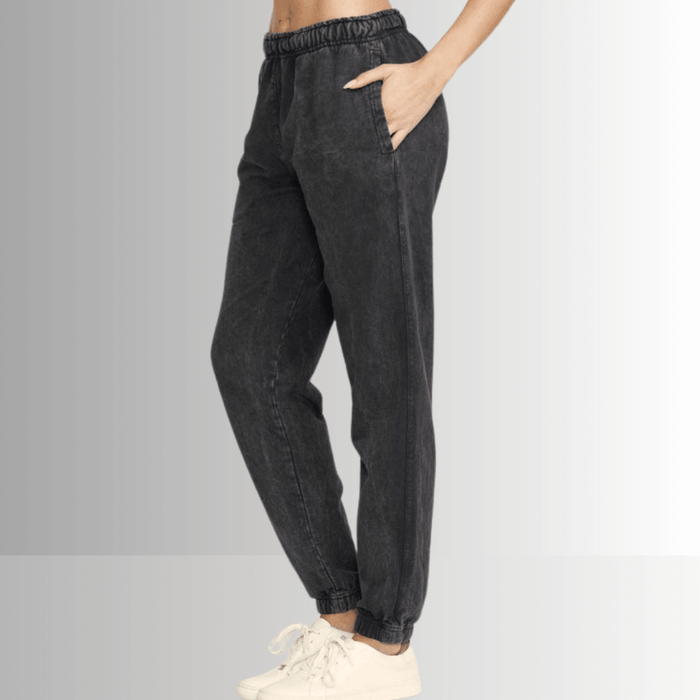 All Day French Terry Pocket Joggers in Black