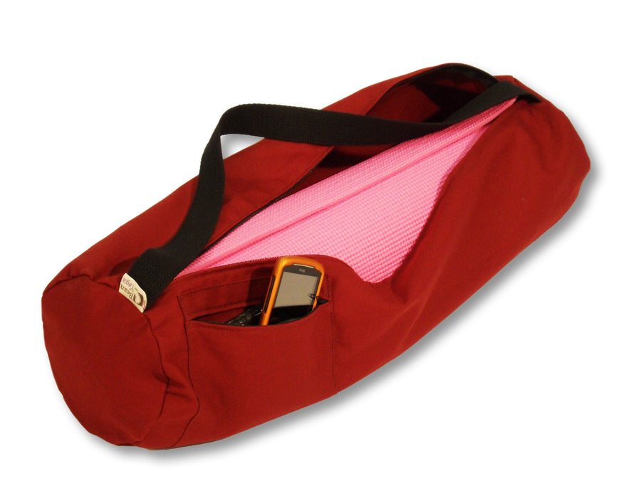 Durable Cotton Yoga Mat Bag - Extra Large & Large Sizes, Made in USA