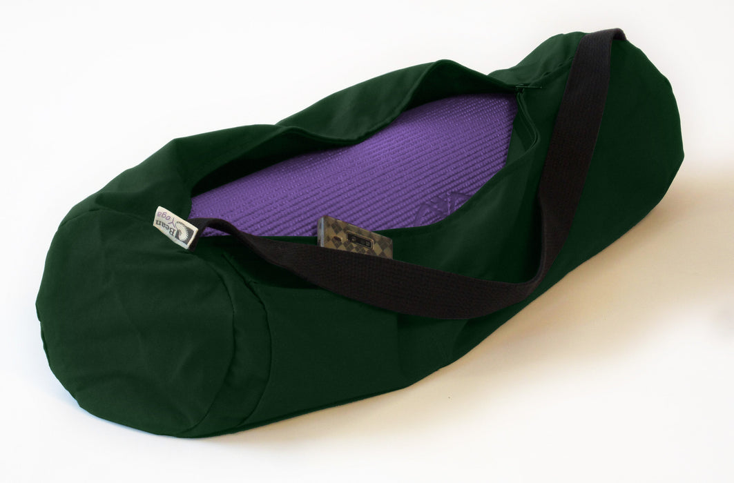 Durable Cotton Yoga Mat Bag - Extra Large & Large Sizes, Made in USA