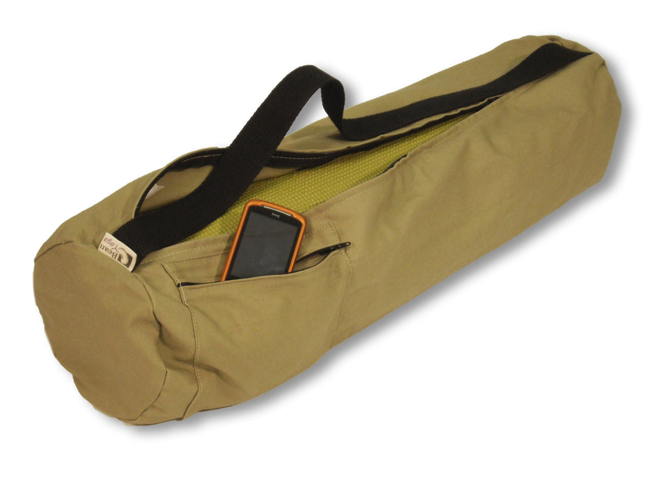 Durable Cotton Yoga Mat Bag - Extra Large & Large Sizes, Made in USA