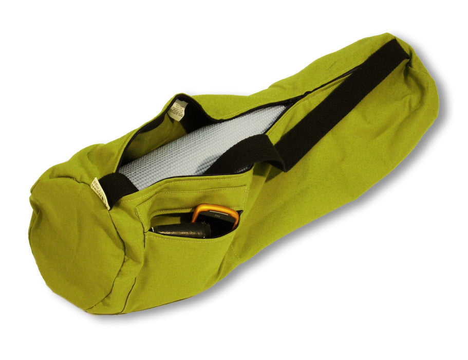 Durable Cotton Yoga Mat Bag - Extra Large & Large Sizes, Made in USA