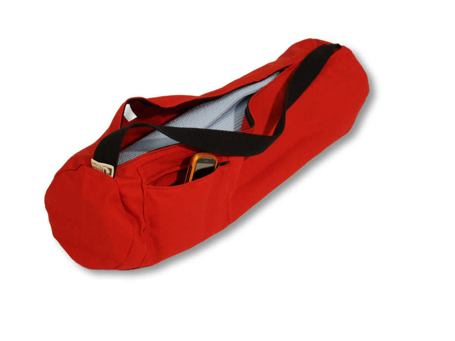 Durable Cotton Yoga Mat Bag - Extra Large & Large Sizes, Made in USA