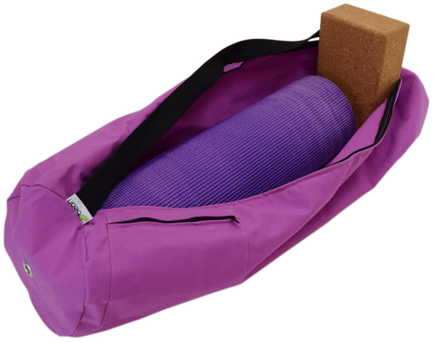 Durable Cotton Yoga Mat Bag - Extra Large & Large Sizes, Made in USA