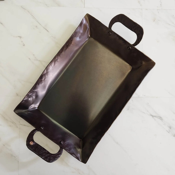Hand Forged Carbon Steel Roasting Pan