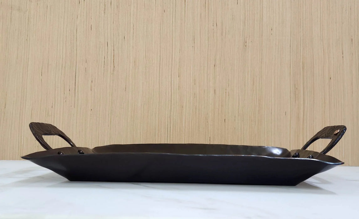 Hand Forged Carbon Steel Roasting Pan