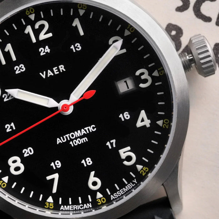 A5 Field Black USA Auto 40mm Watch