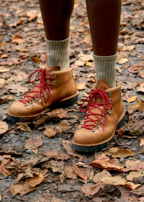 Natural-Dyed Retro Crew Sock