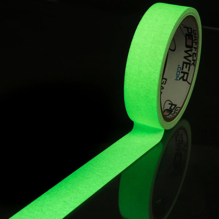 Glow  Gaffer Tape, 1 Inch x 15 Feet, Glow In Dark Tape Green