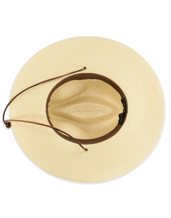 Brimmed Burlap Straw Field Hat