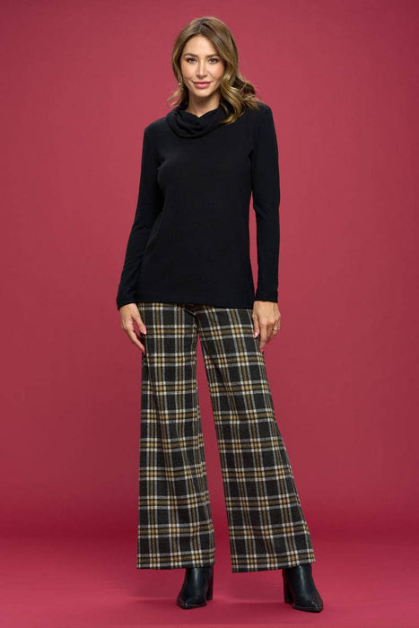 Turtleneck Tunic Top BLACK Renee