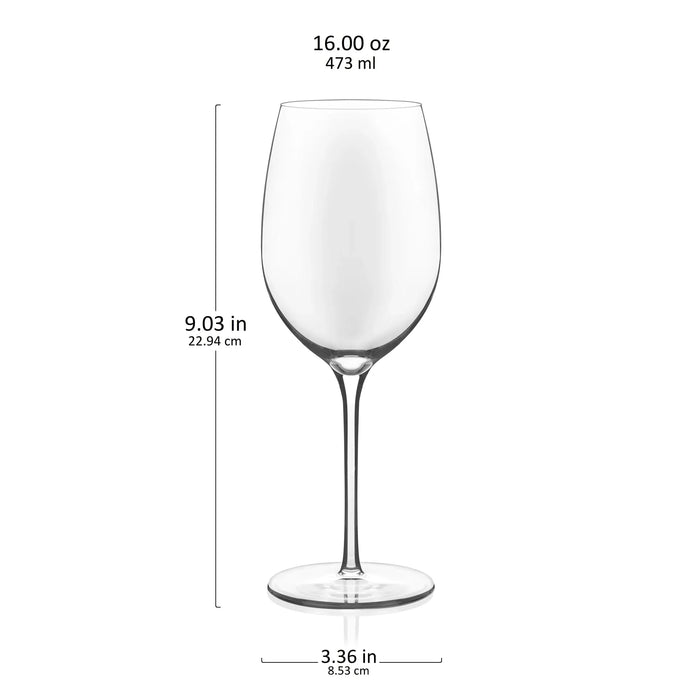 Kentfield Estate All Purpose Wine Gift Set of 4, 16 ounce