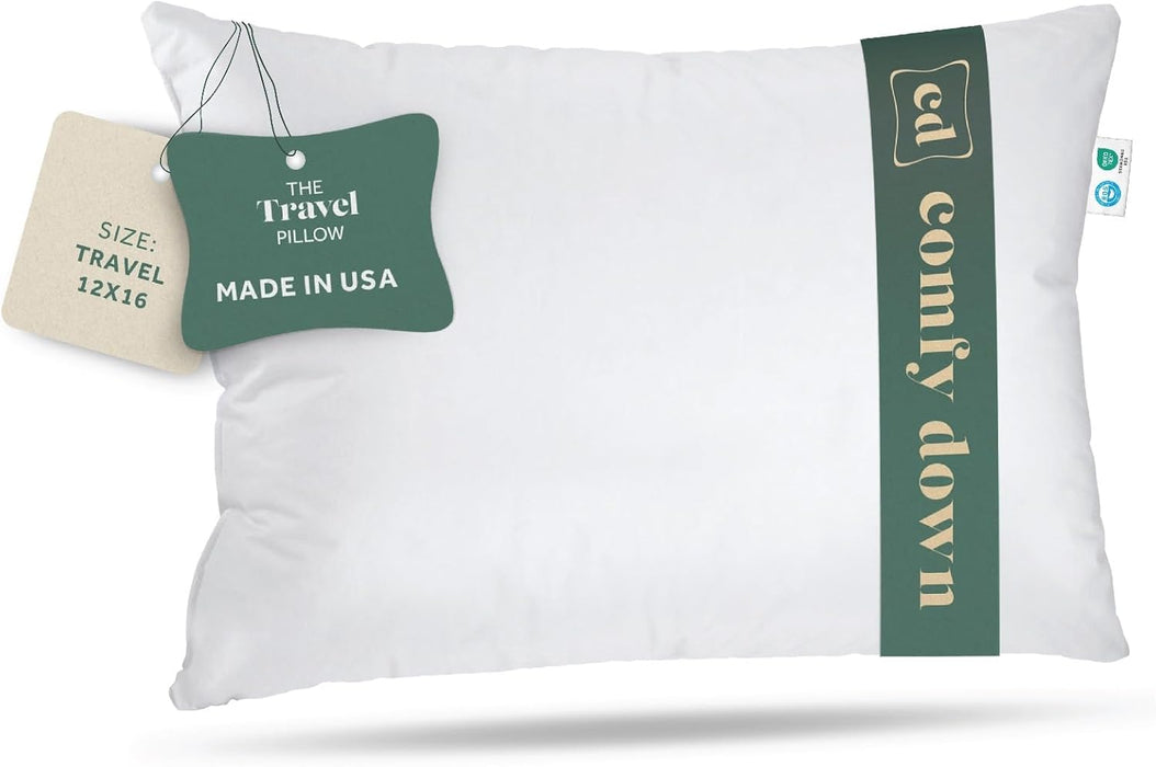 Goose Down Travel Pillow - with 800 Fill Power