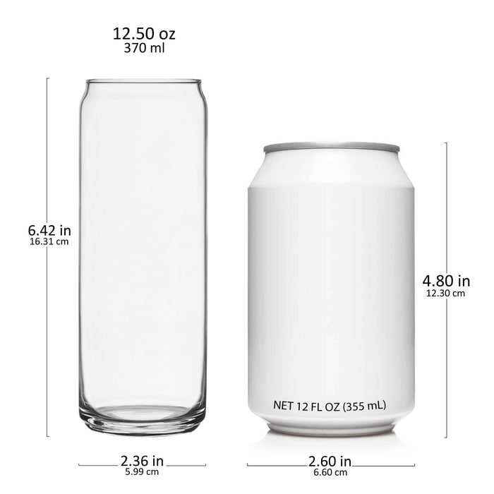 Libbey Classic Slim Can Glass, 12.5 ounce, Set of 6